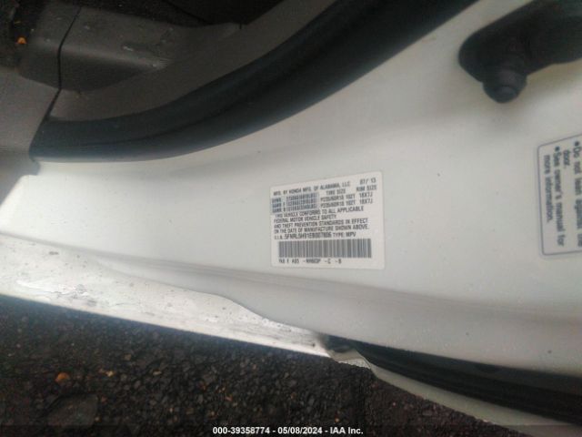 5FNRL5H91EB007806 Honda Odyssey Touring/touring Elite