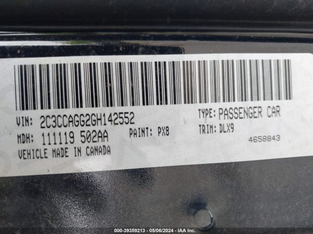 2C3CCAGG2GH142552 Chrysler 300