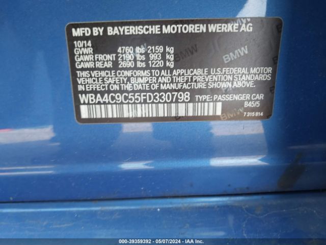 WBA4C9C55FD330798 BMW 428 Gran Coupe Xdrive