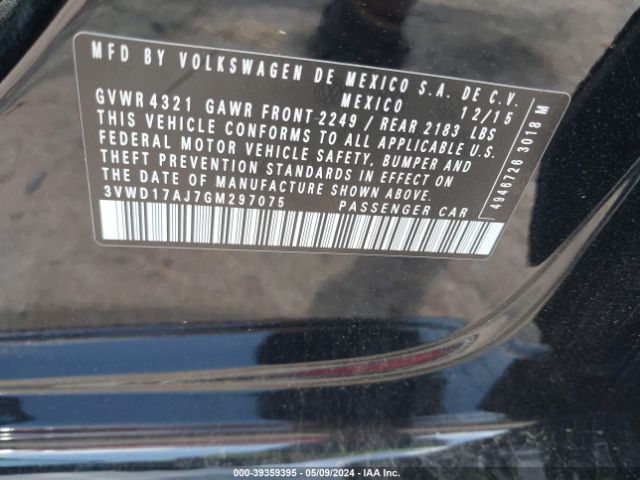 3VWD17AJ7GM297075 Volkswagen Jetta 1.8t Sport