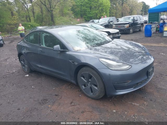 39359902 :رقم المزاد ، 5YJ3E1EA4NF192991 vin ، 2022 Tesla Model 3 Rear-wheel Drive مزاد بيع