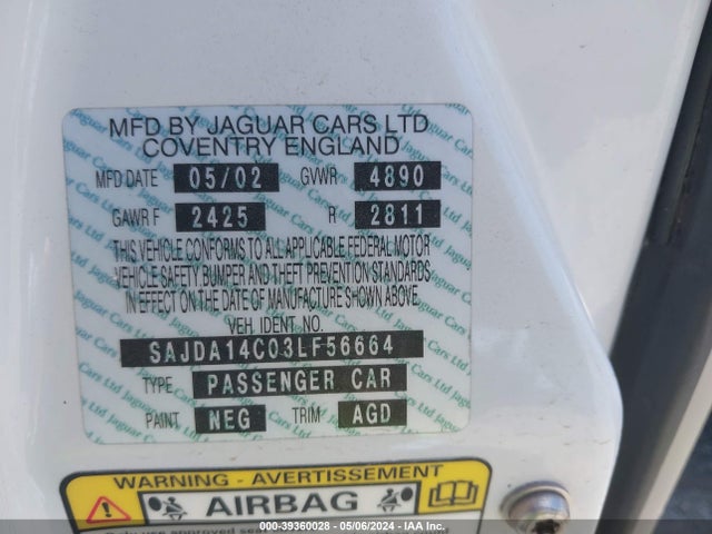 2003 JAGUAR XJ SAJDA14C03LF56664 Photo 8