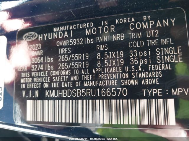 KMUHBDSB5RU166570 Genesis Gv80 2.5t Awd