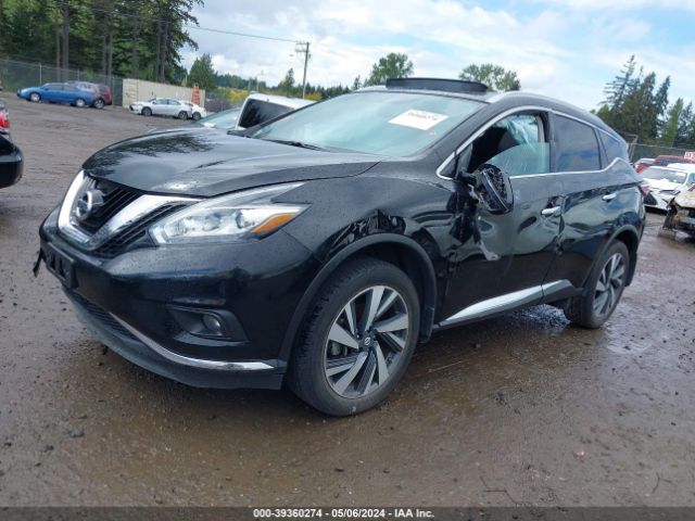 5N1AZ2MH7JN182317 Nissan Murano Platinum