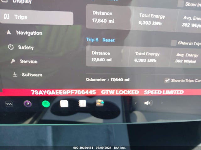 7SAYGAEE9PF766445 Tesla Model Y Awd/long Range Dual Motor All-wheel Drive