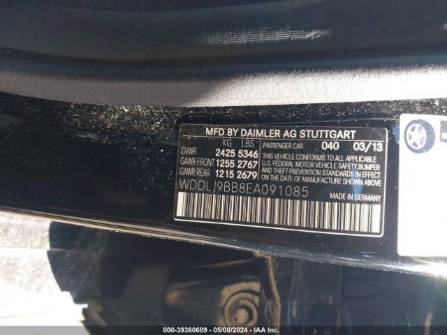 2014 MERCEDES-BENZ CLS 550 WDDLJ9BB8EA091085 Photo 8