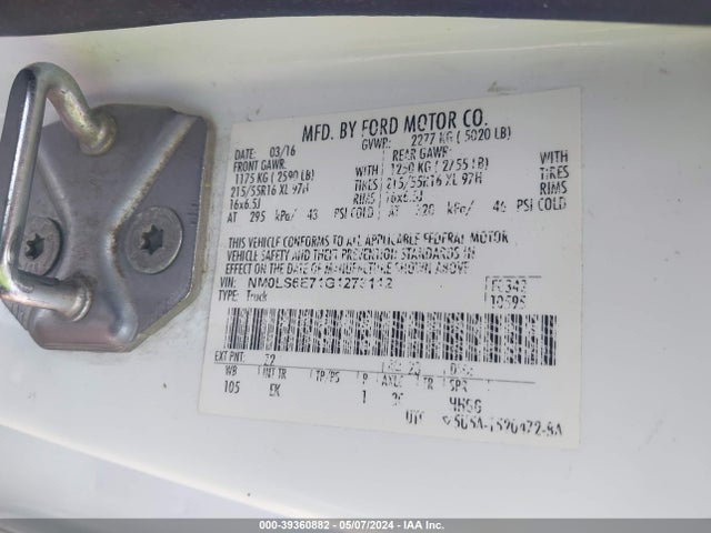 Ford Transit Connect Xl 2016 NM0LS6E71G1273112 Image 9