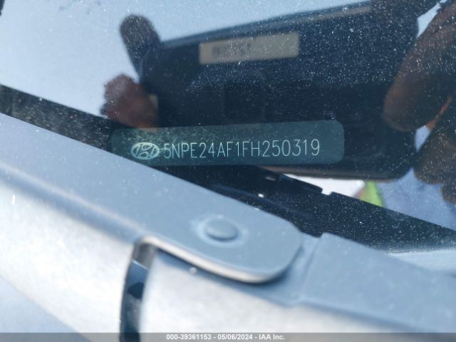 5NPE24AF1FH250319 Hyundai SONATA SE