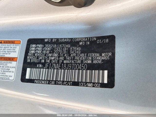 Toyota 86 GT 2018 JF1ZNAE18J9700450 Image 9