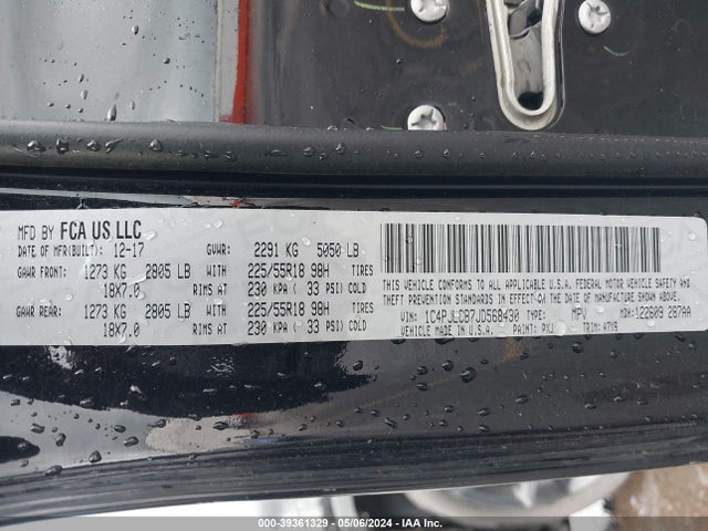 1C4PJLCB7JD568430 Jeep Cherokee Latitude Fwd