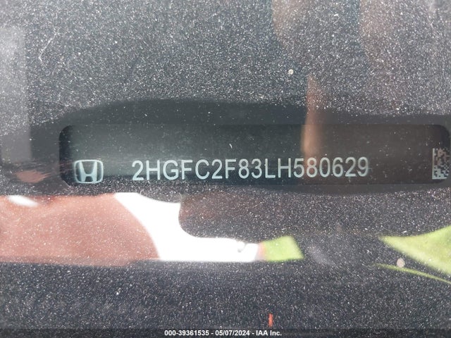 Honda Civic Sport 2020 2HGFC2F83LH580629 Image 9