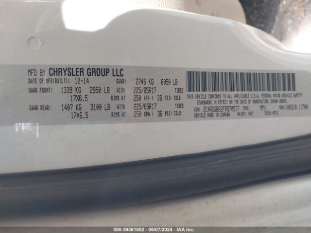 2C4RDGBG2FR570577 Dodge Grand Caravan American Value Pkg