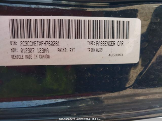 2C3CCAETXFH760281 Chrysler 300C