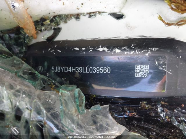 5J8YD4H39LL039560 Acura Mdx Standard