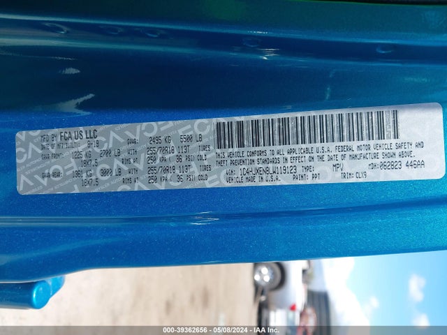 1C4HJXEN8LW119123 Jeep Wrangler Unlimited Sahara 4x4