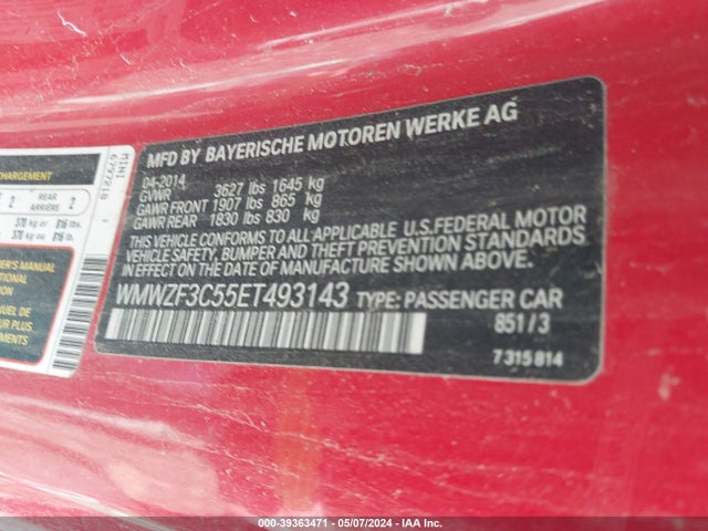 2014 MINI CLUBMAN WMWZF3C55ET493143 Photo 8