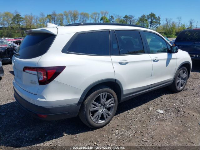 5FNYF6H39NB102652 Honda Pilot Awd Sport