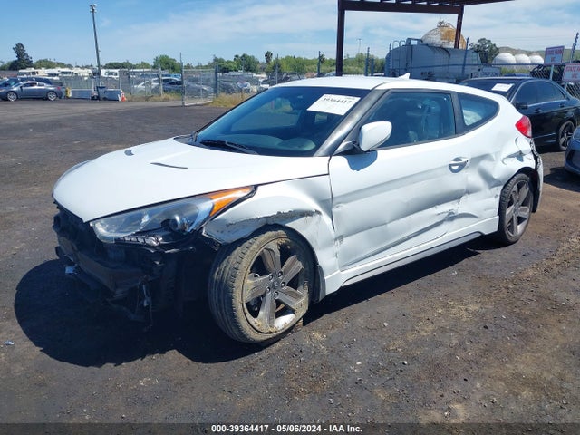 Hyundai Veloster Turbo W/black 2014 KMHTC6AEXEU200204 Image 2