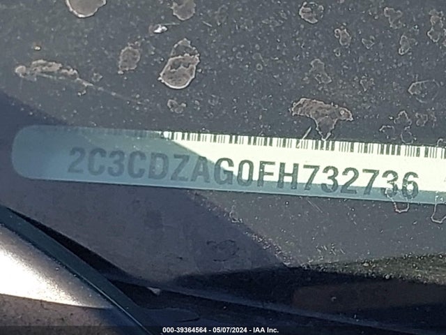 Dodge Challenger Sxt 2015 2C3CDZAG0FH732736 Image 8
