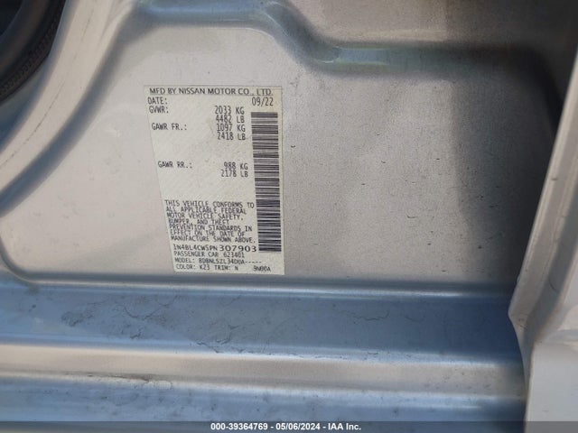Nissan Altima Sr Intelligent Awd 2023 1N4BL4CW5PN307903 Image 9