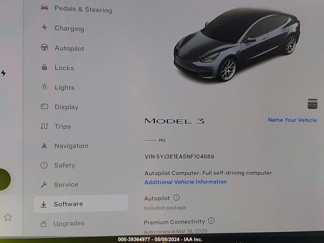 Tesla Model 3 Rear-wheel Drive 2022 5YJ3E1EA5NF104689 Image 15