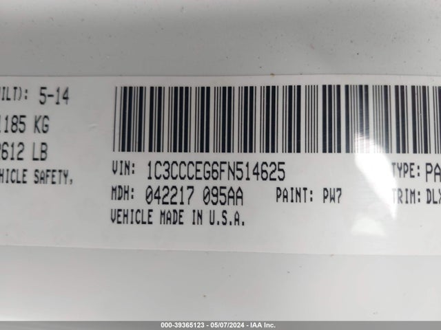 Chrysler 200 C 2015 1C3CCCEG6FN514625 Image 9