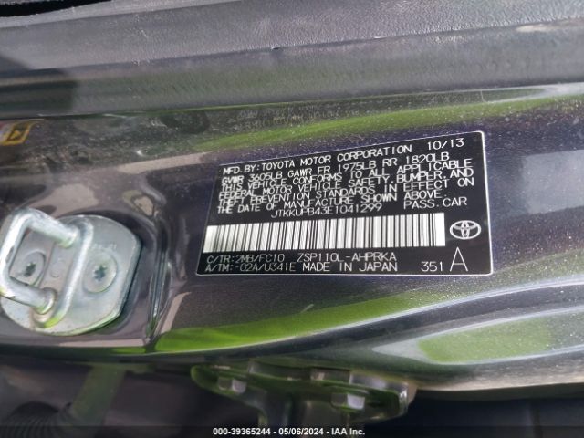 JTKKUPB43E1041299 Scion XD