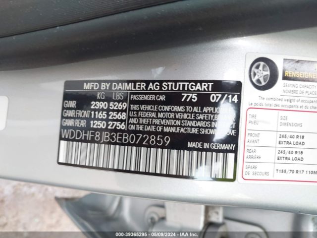 WDDHF8JB3EB072859 Mercedes-Benz E 350 4matic