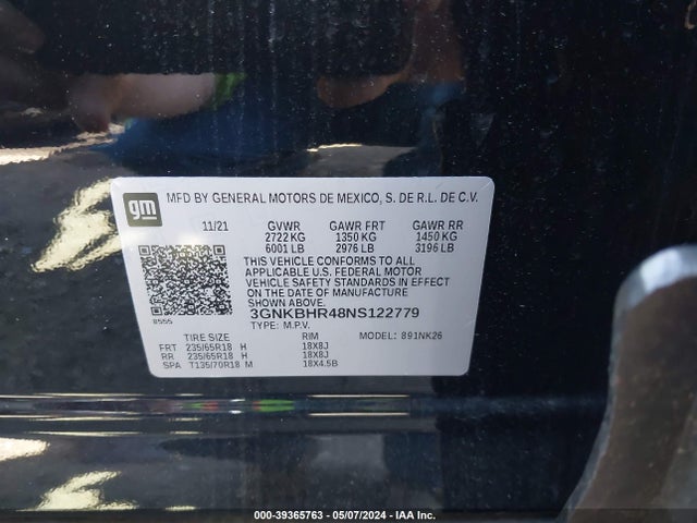 Chevrolet Blazer Awd 2lt 2022 3GNKBHR48NS122779 Image 9