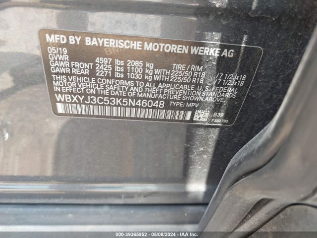 WBXYJ3C53K5N46048 BMW X2 Sdrive28i