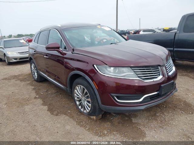 Aukcja sprzedaży 2018 Lincoln Mkx Select, vin: 2LMPJ6KR4JBL46952, numer aukcji: 39366010