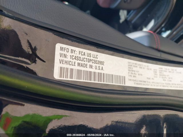1C4SDJCT0PC553992 Dodge Durango R/t Plus Awd