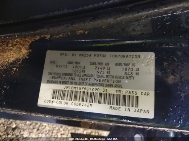 JM1BM1U76G1290131 Mazda Mazda3 I Sport