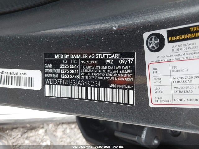 2018 MERCEDES-BENZ AMG E 63 WDDZF8KB3JA349254 Photo 8