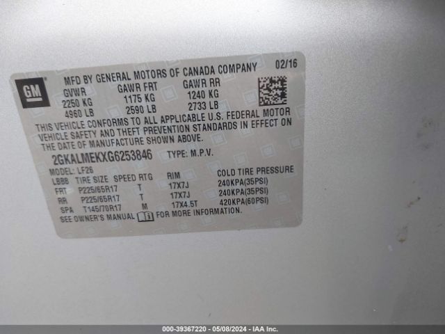 2GKALMEKXG6253846 GMC Terrain Sle-1