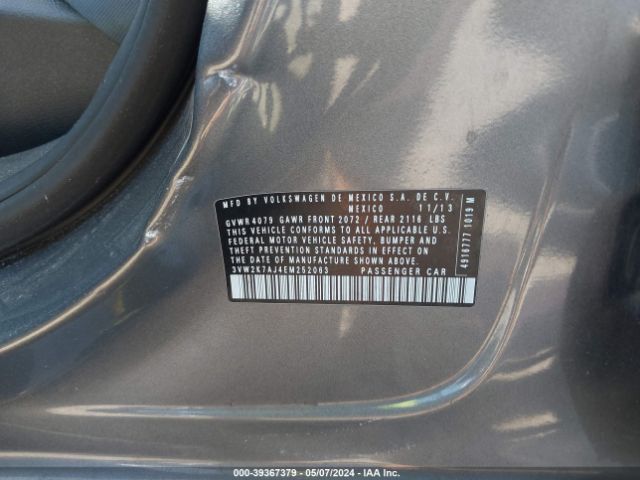 3VW2K7AJ4EM252063 Volkswagen Jetta 2.0l S