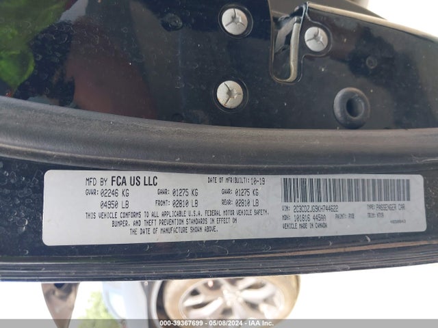 Dodge Challenger Gt 2019 2C3CDZJG9KH744622 Image 9