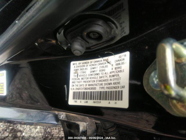 2HGFC1F38GH638500 Honda Civic Ex-t