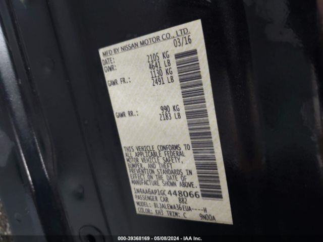 1N4AA6AP1GC448066 Nissan Maxima 3.5 Sl