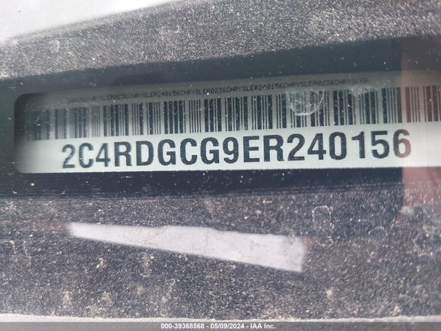 Dodge Grand Caravan Sxt 2014 2C4RDGCG9ER240156 Image 9