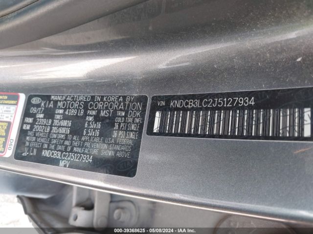 KNDCB3LC2J5127934 KIA NIRO LX