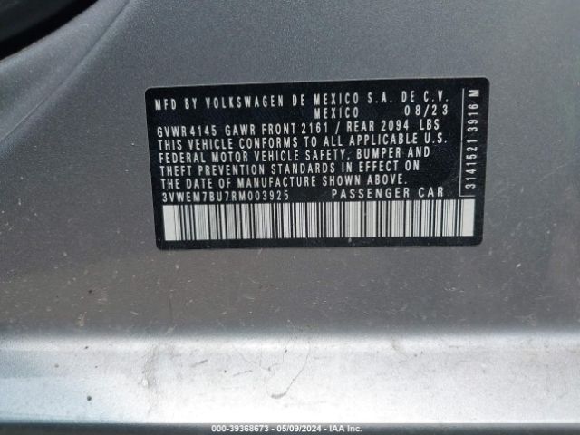 3VWEM7BU7RM003925 Volkswagen Jetta 1.5t Se
