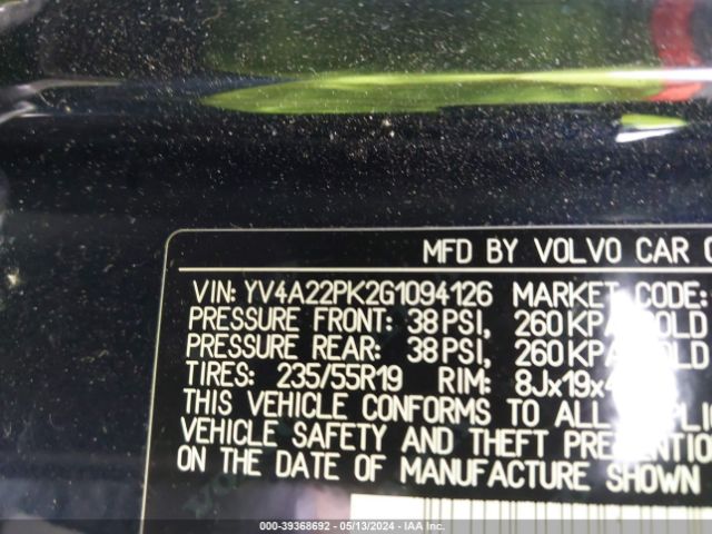 YV4A22PK2G1094126 Volvo Xc90 T6 Momentum