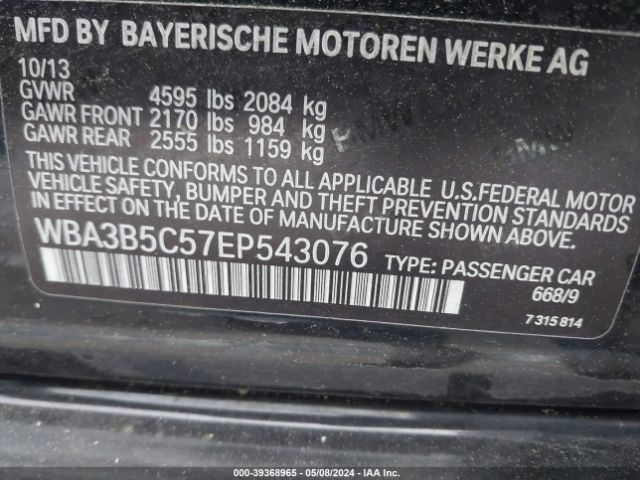 WBA3B5C57EP543076 BMW 328i Xdrive