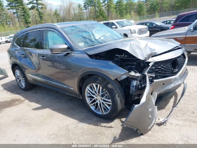 Auction sale of the 2023 Acura Mdx Advance Package, vin: 5J8YE1H82PL007692, lot number: 39369007