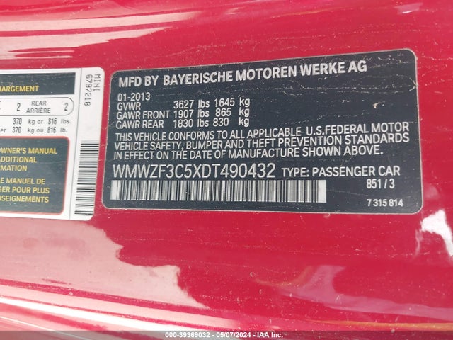 2013 MINI CLUBMAN WMWZF3C5XDT490432 Photo 8