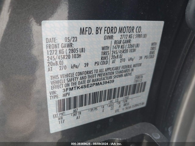 Ford Mustang Mach-e Gt 2023 3FMTK4SE2PMA39439 Image 9