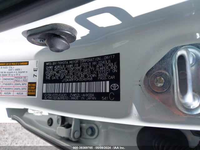 Toyota Prius Prime Premium 2017 JTDKARFP0H3046968 Image 9