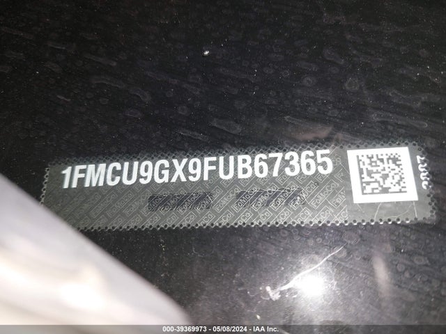 Ford ESCAPE SE 2015 1FMCU9GX9FUB67365 Image 9