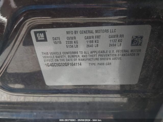 1G4GC5G32GF164114 Buick Lacrosse Leather
